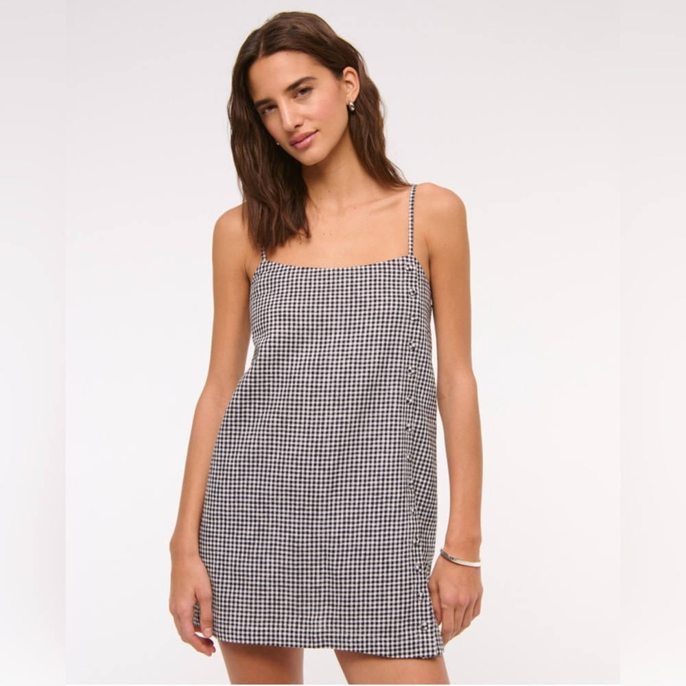 Abercrombie & Fitch Gingham Skort Dress